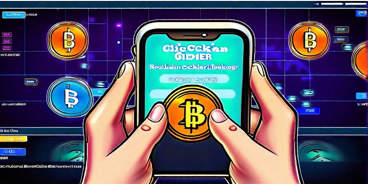 Blockchain clicker games